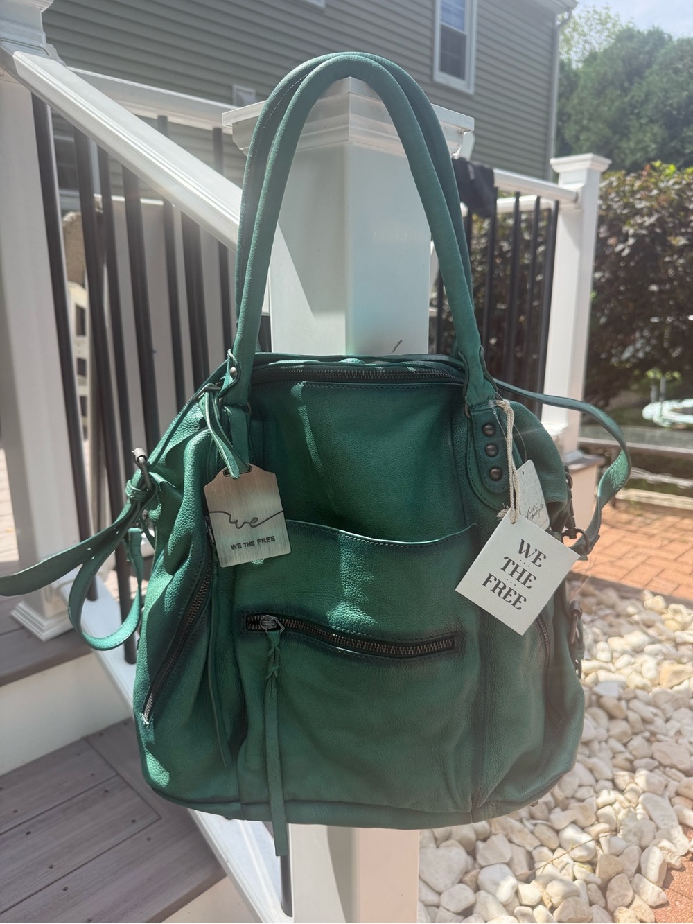 💚free people large greenery Emerson tote